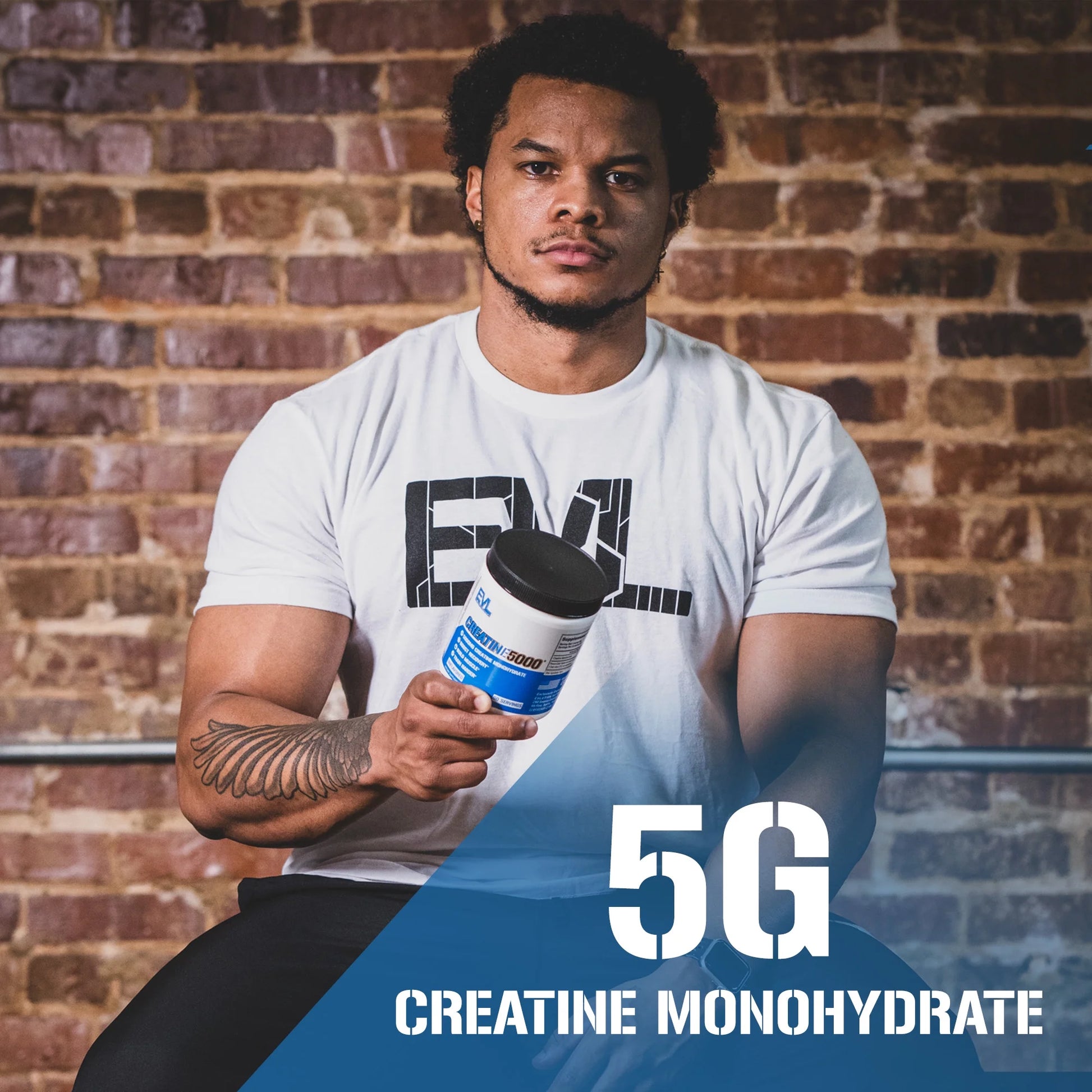 Creatine 5000 - Supports Faster Recovery, Lean Muscle Growth & Performance - Pre & Post Workout Powder - 5000Mg Pure Creatine Monohydrate per Serving - 60 Servings - Unflavored