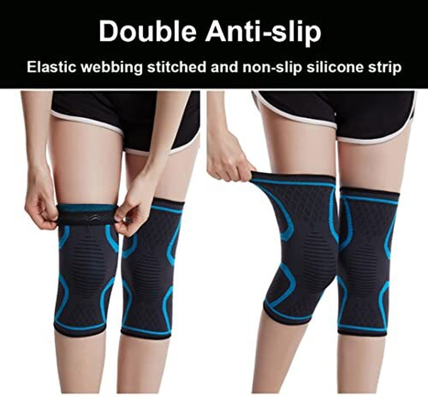 Rodilleras Gym Para El Dolor Levantar Pesas Deportivas Compresion Rodillera, S